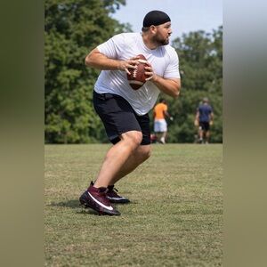 Nike Alpha Menace Elite TD Football Cleats Crimson/Black Sz 16 877141-610  NWOB